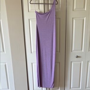 Elegant Lavender One-Shoulder Dress